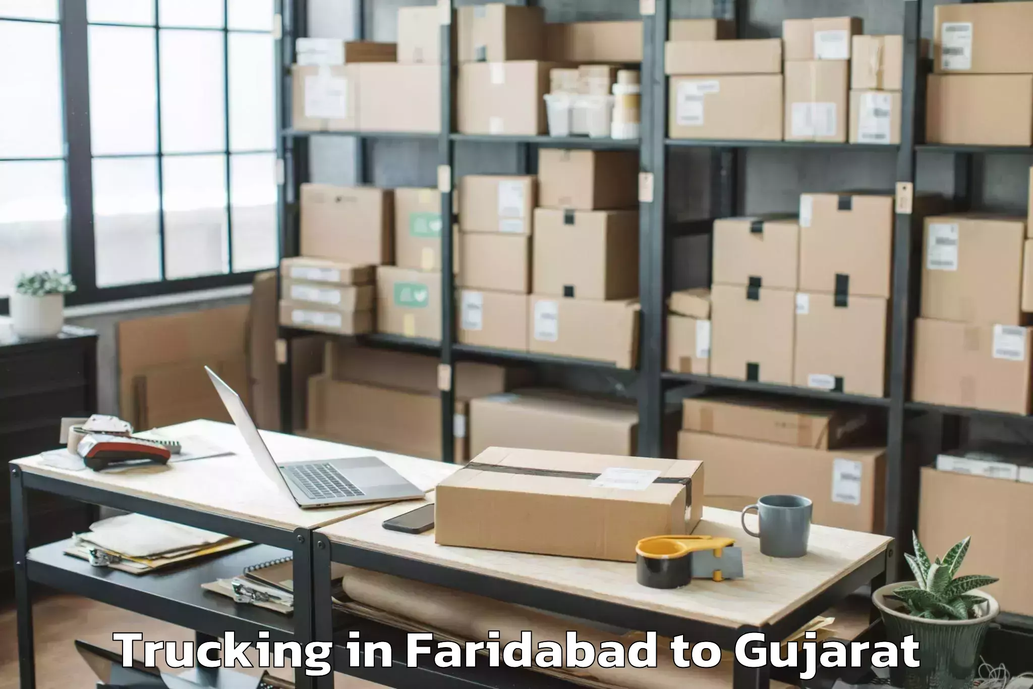 Quality Faridabad to Vijapur Trucking